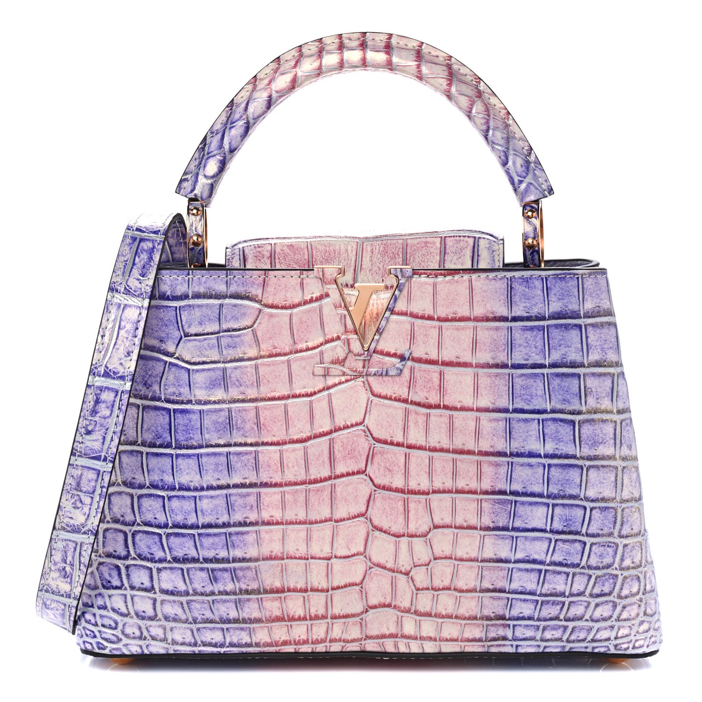 Crocodile Ombre BB Capucines Pink