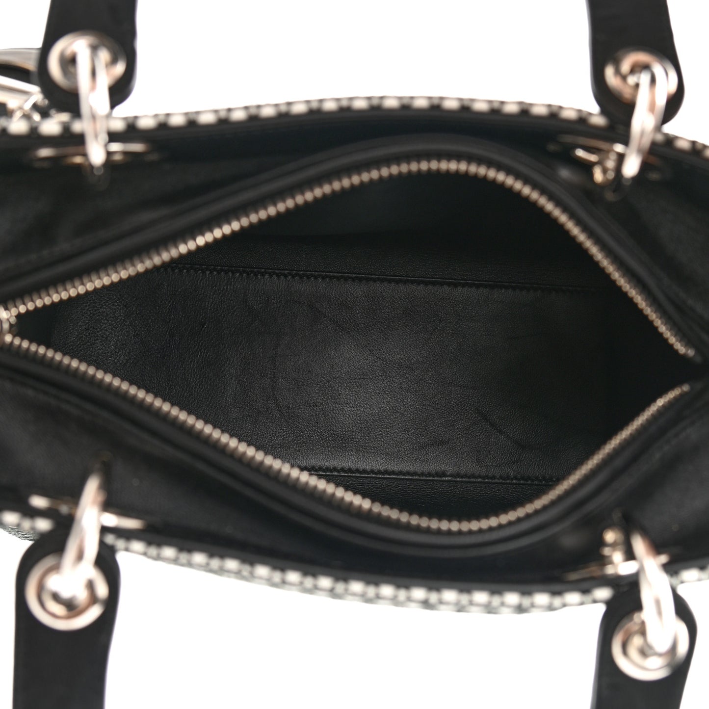 Micro-Cannage Smooth Calfskin Medium Lucky Badges Lady Dior Multicolor