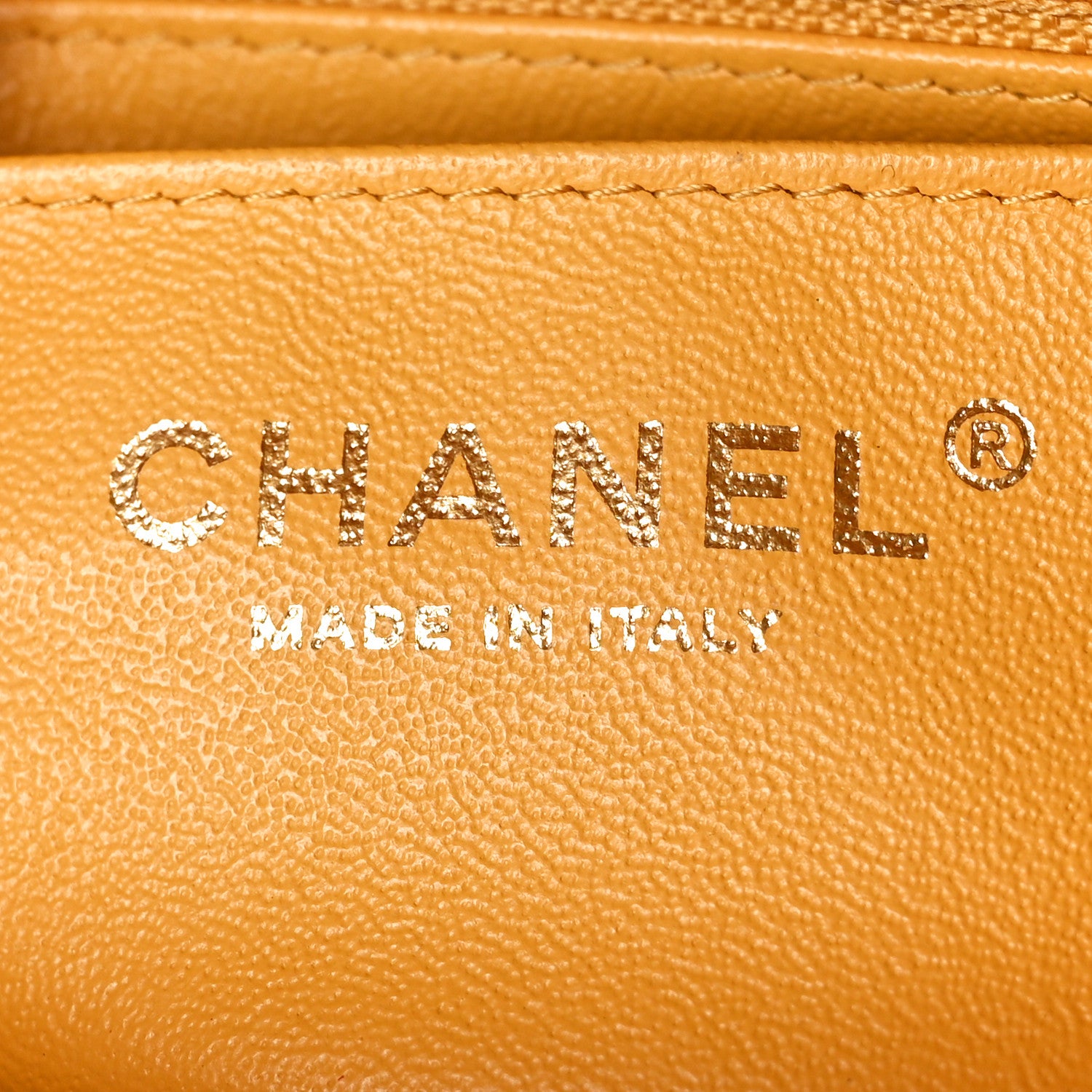 Chanel Caviar Quilted Mini Rectangular Flap Yellow 6 of 10