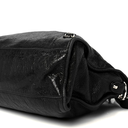 Balenciaga Agneau Arena Silver Hardware Medium Le City Black 11 of 14