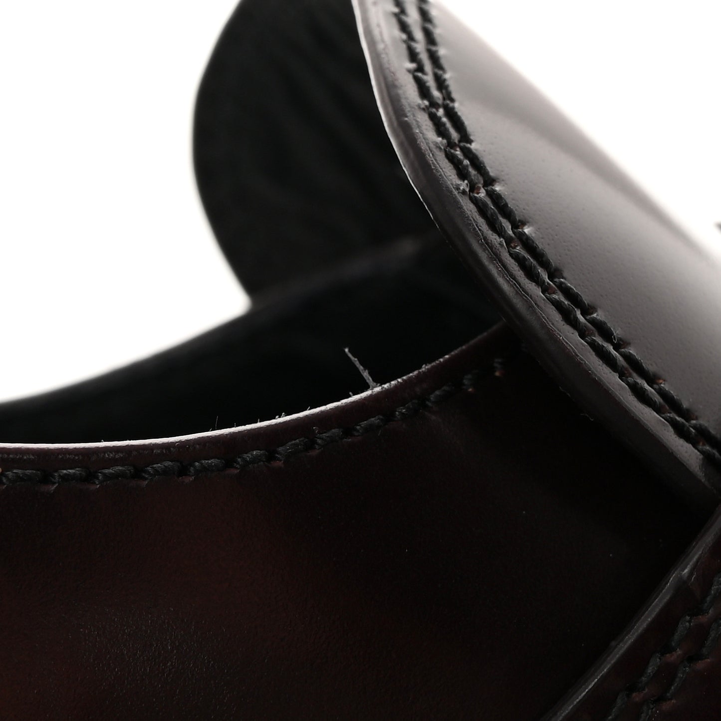 Spazzolato Metal Triangle Logo 50mm Loafers 38.5 Cordovan