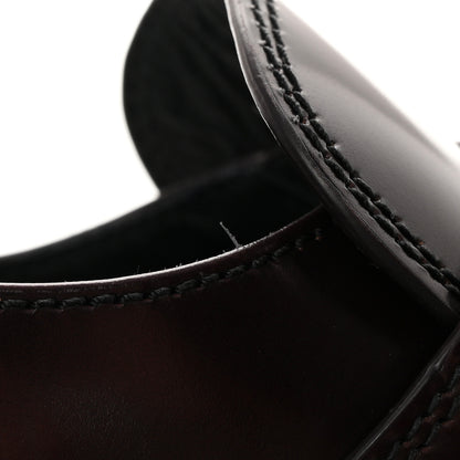 Prada Spazzolato Metal Triangle Logo 50mm Loafers 38.5 Cordovan 13 of 14