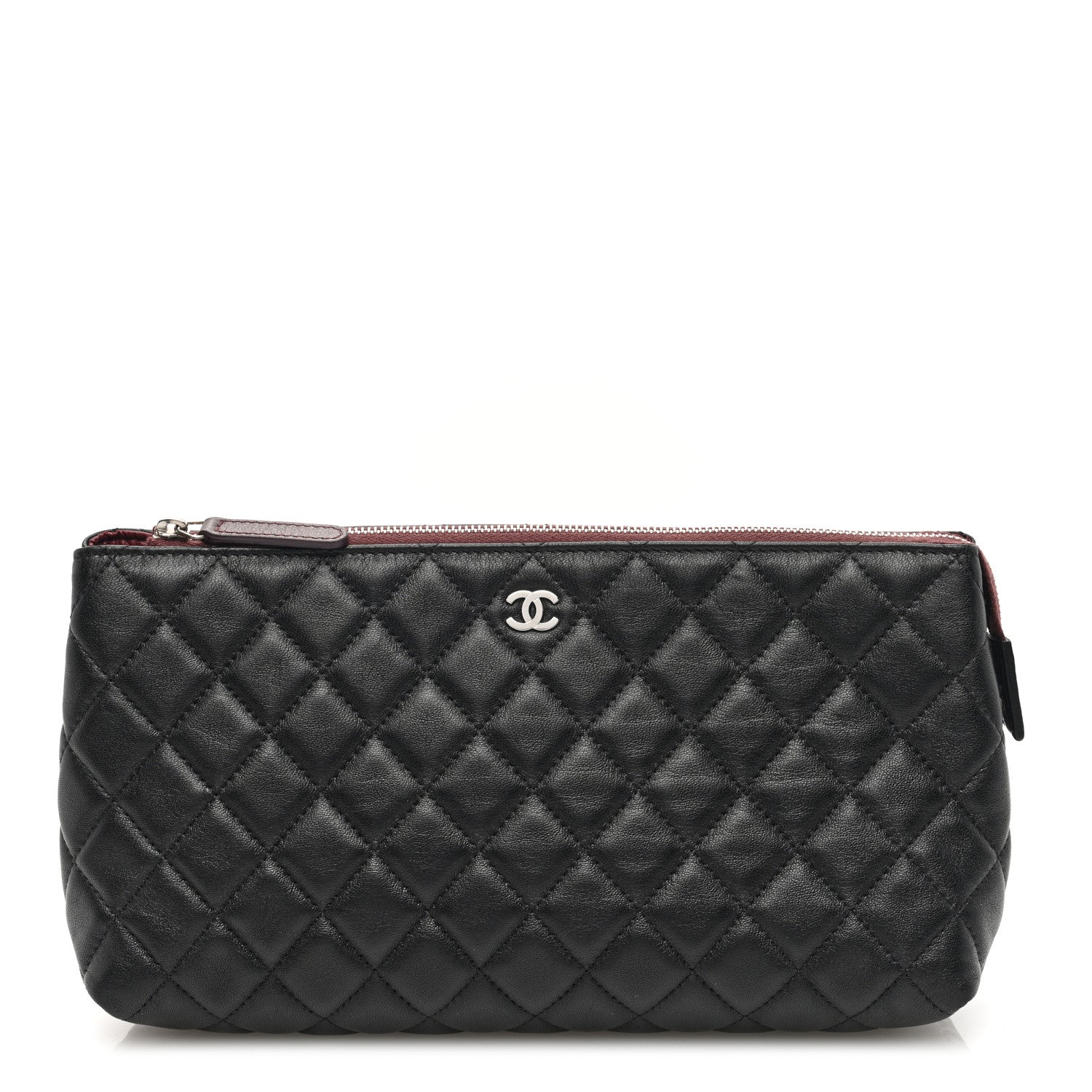 Chanel Lambskin Quilted Cosmetic Case Black 1 of 7