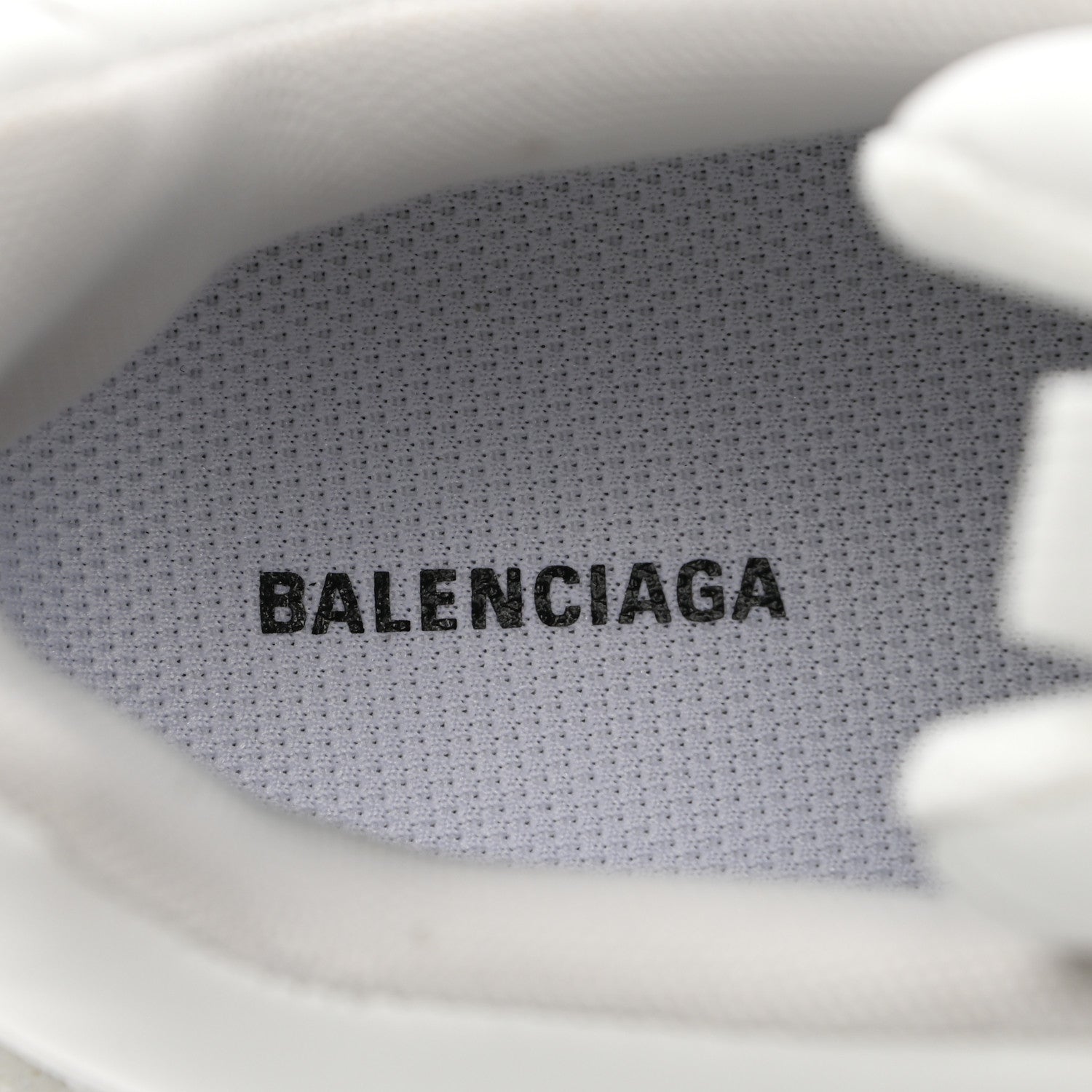 Balenciaga Technical Fabric Allover Logo Mens Triple S Sneakers 42 White Black 8 of 9