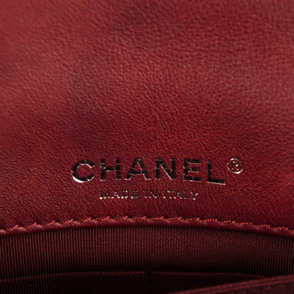 Chanel Calfskin Small Boy Reverso Flap Dark Red 6 of 7