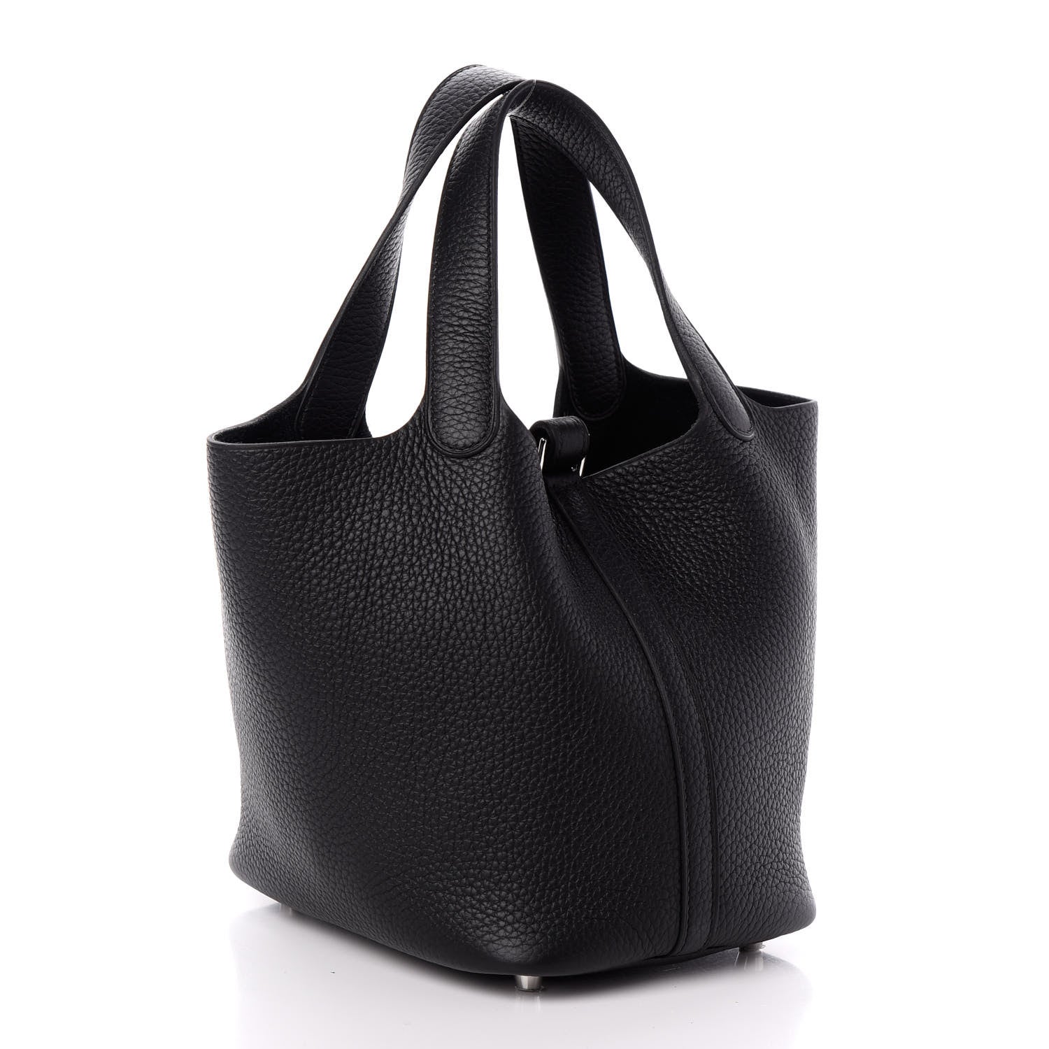 Hermes Taurillon Clemence Picotin Lock 18 PM Black 3 of 9