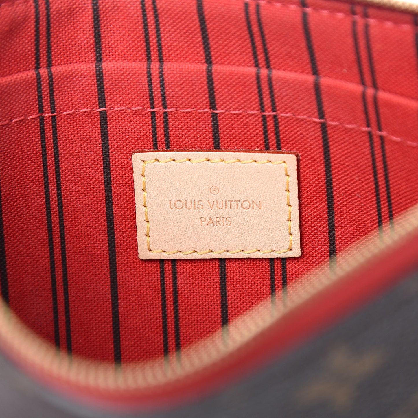 Monogram Neverfull MM GM Pochette Cherry