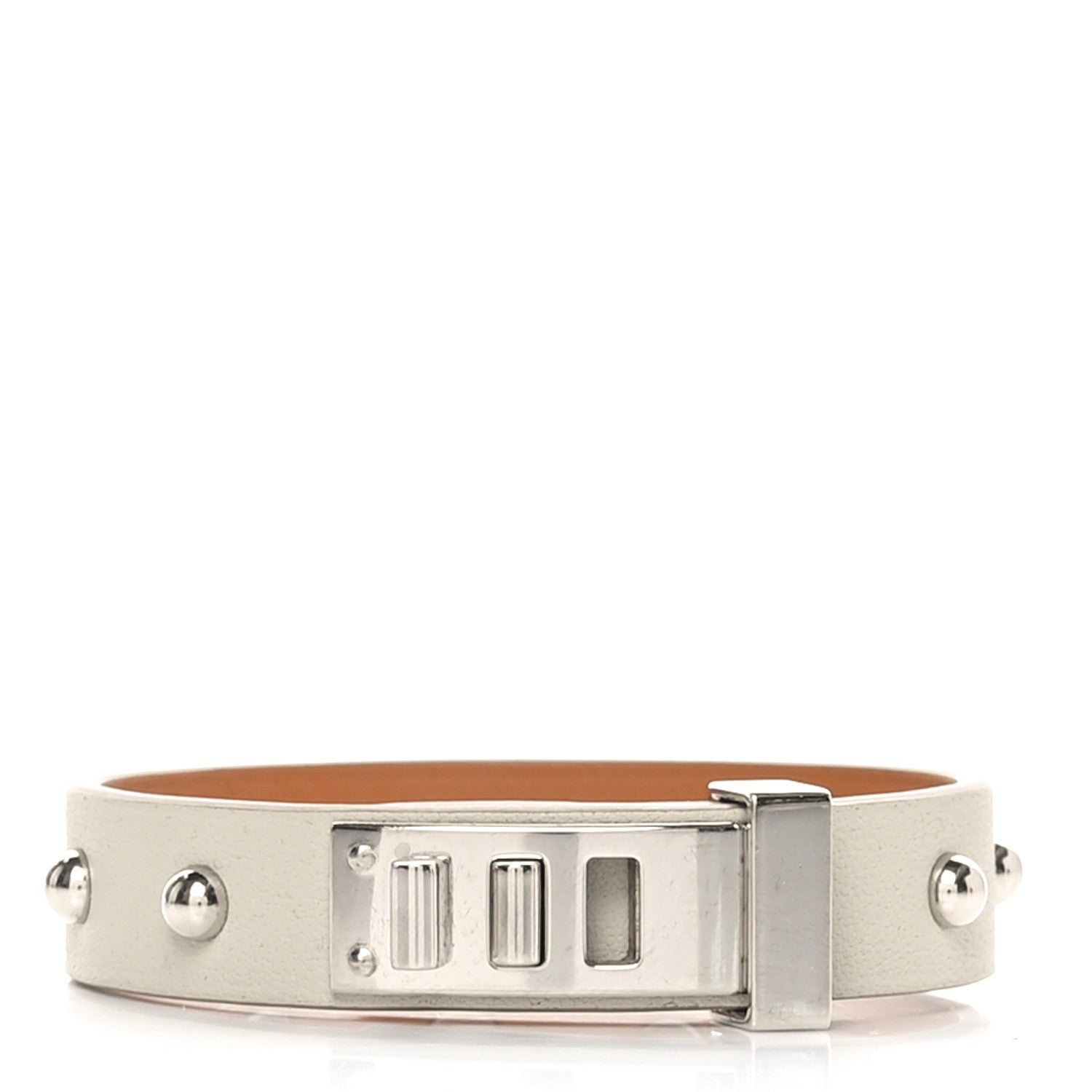Hermes Swift Mini Dog Clous Ronds Bracelet T2 Gris Asphalte 1 of 6