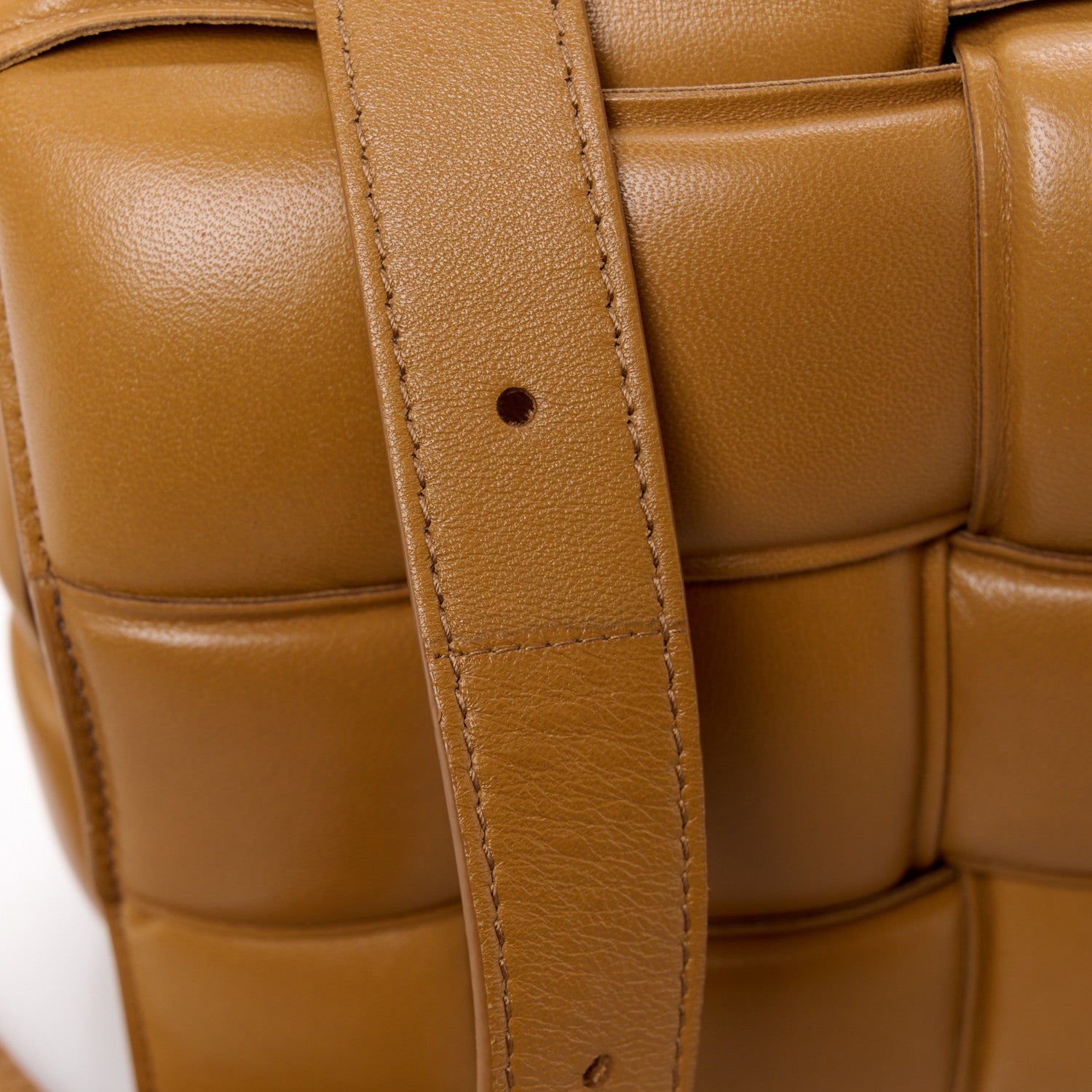 Bottega Veneta Nappa Maxi Intreccio Padded Cassette Crossbody Bag Caramel 14 of 17