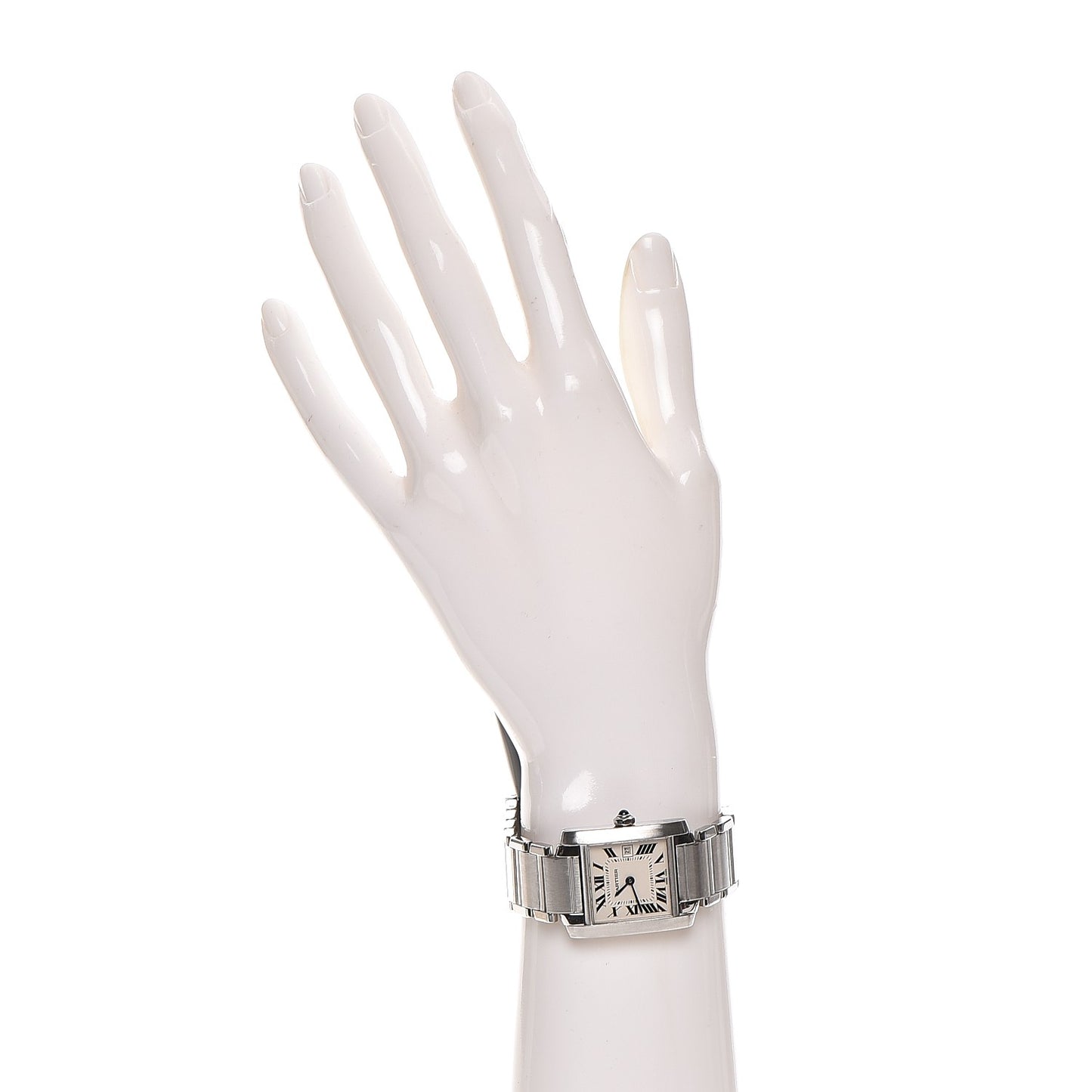 Stainless Steel 25mm Tank Francaise Quartz Watch
