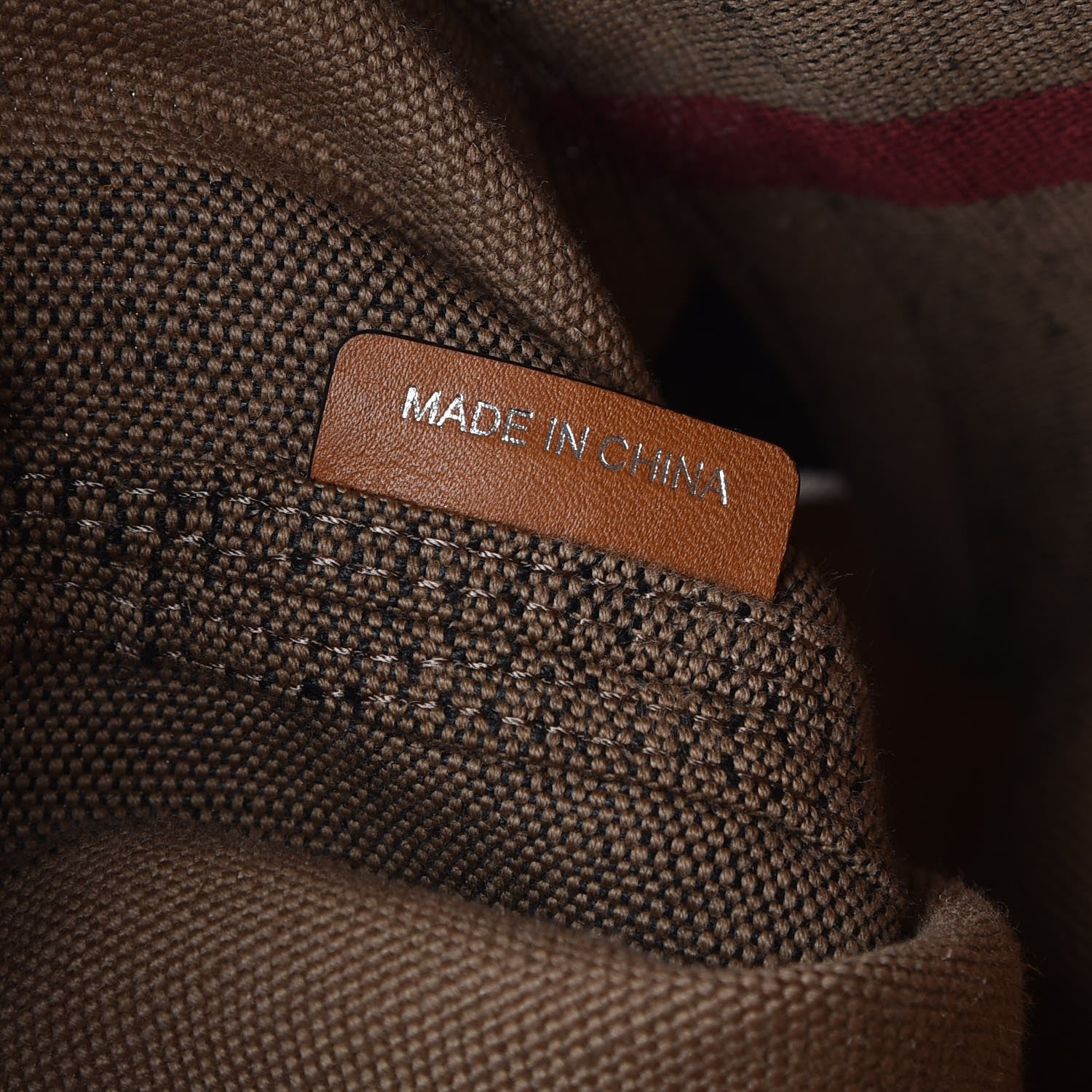 Burberry Canvas Mega Check Medium Ashby Hobo Saddle Brown 8 of 10