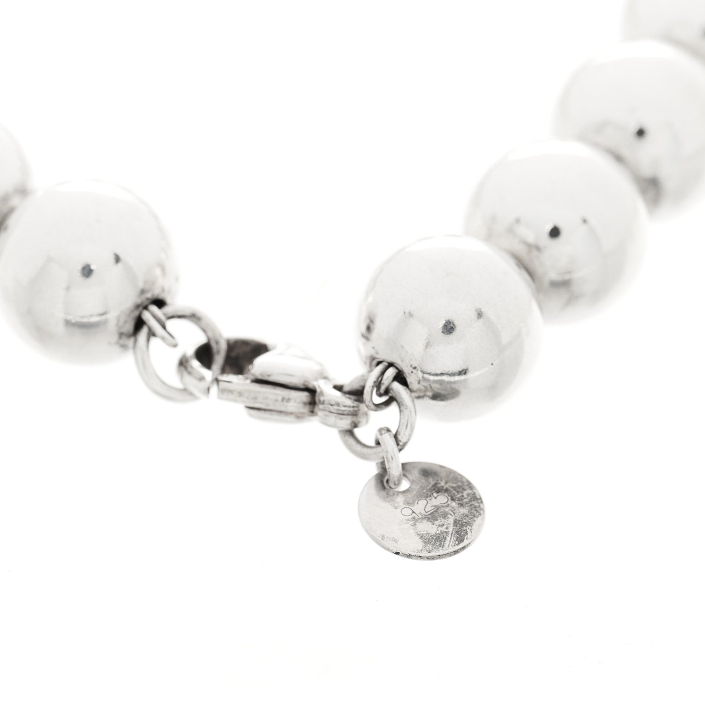 Sterling Silver 10mm Hardwear Ball Bracelet