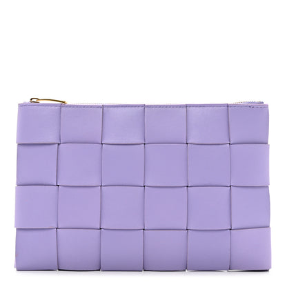 Bottega Veneta Nappa Maxi Intrecciato Small Cassette Flat Zip Pouch 1 of 5