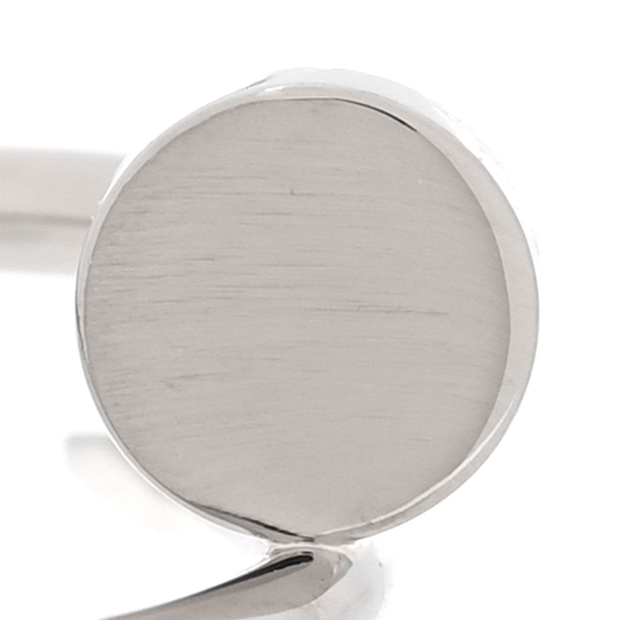 Cartier 18K White Gold Small Juste Un Clou Ring 60 9 5 of 5