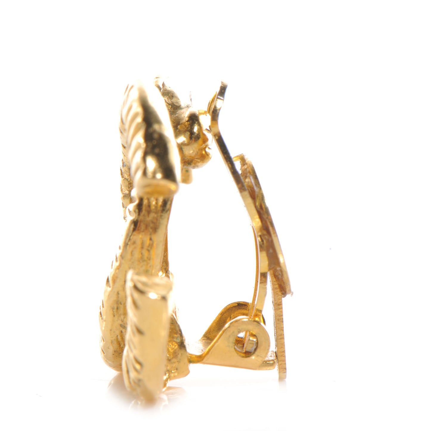 CC Clip On Earrings Gold