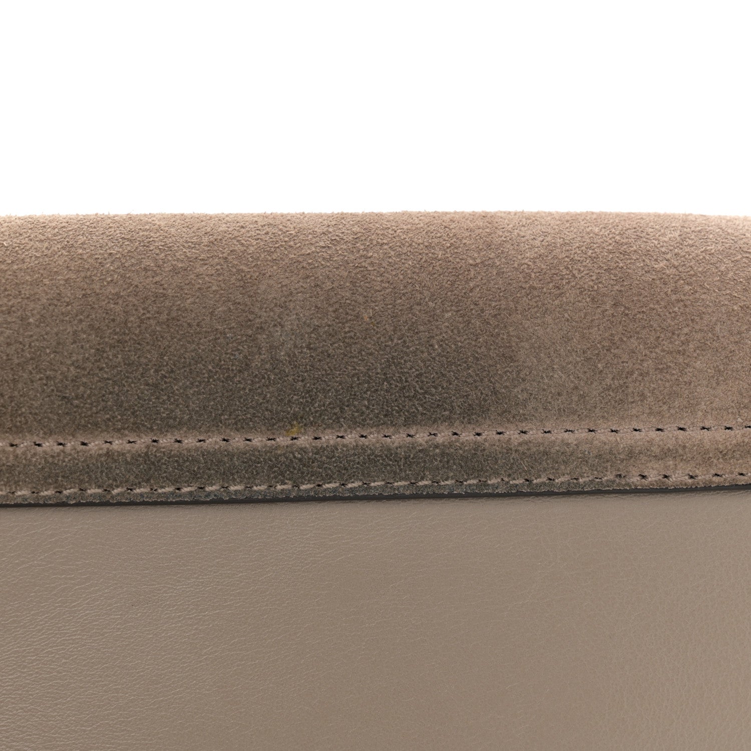 Chloe Suede Calfskin Small Faye Shoulder Bag Motty Grey 15 of 16