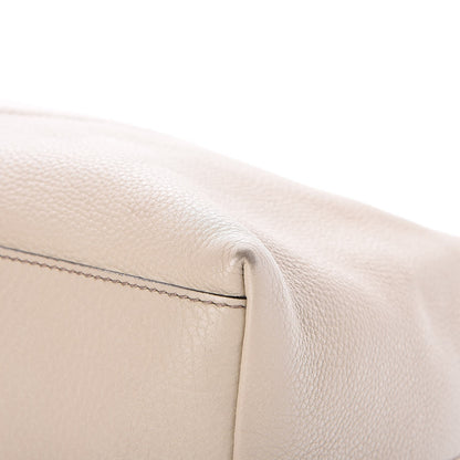 Gucci Pebbled Calfskin Medium Soho Chain Shoulder Bag Off White 9 of 11
