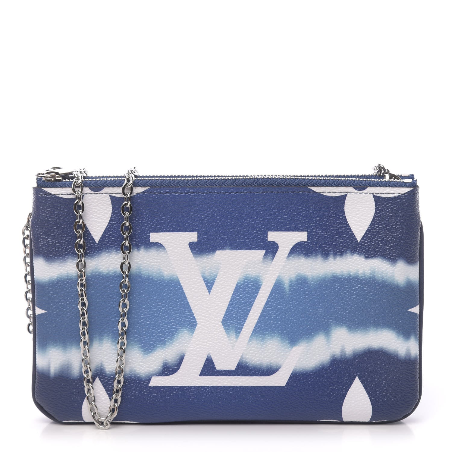 Louis Vuitton Monogram Giant Escale Double Zip Pochette Blue 1 of 11