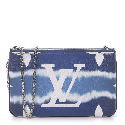 Louis Vuitton Monogram Giant Escale Double Zip Pochette Blue 1 of 11