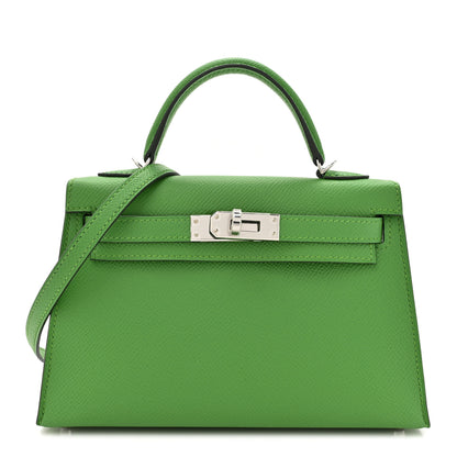 Hermes Epsom Mini Kelly Sellier 20 Vert Yucca 1 of 11