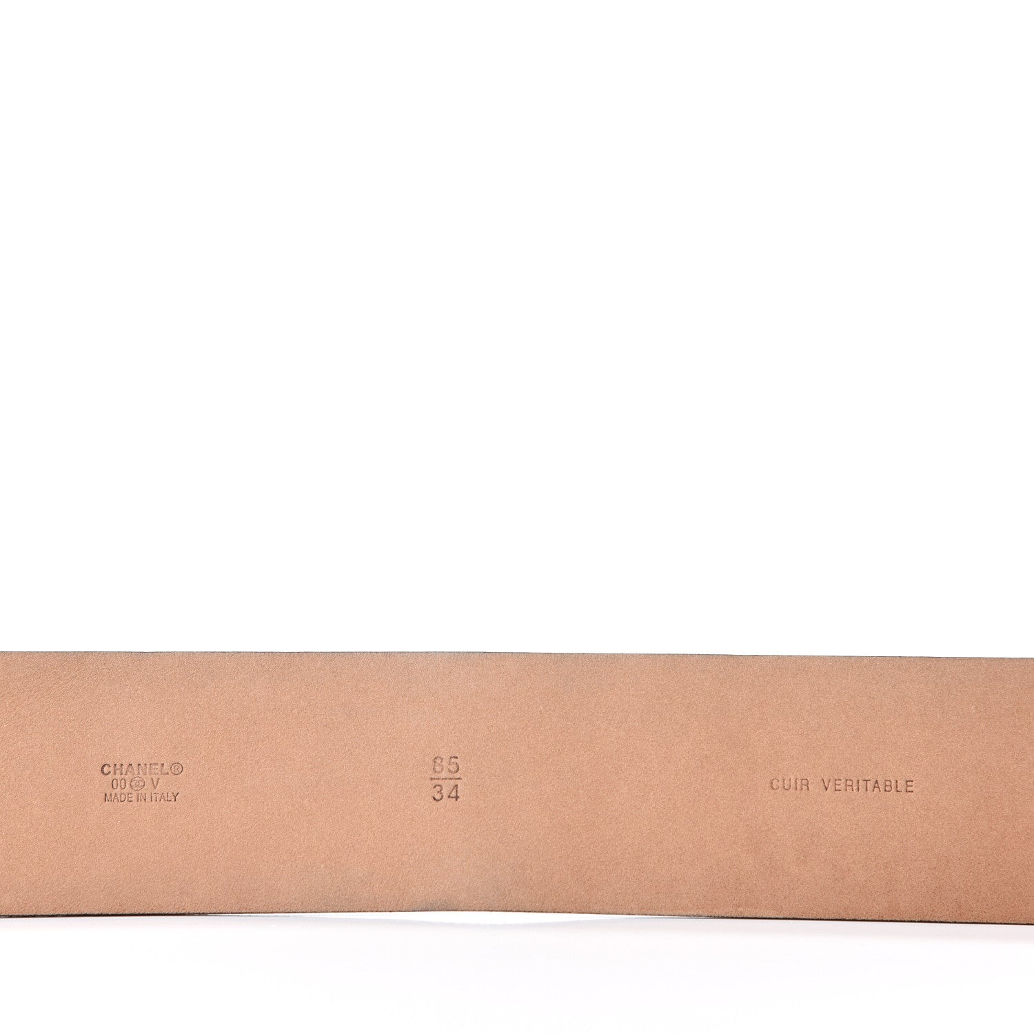 Chanel Calfskin CC Belt 85 34 Black 3 of 5