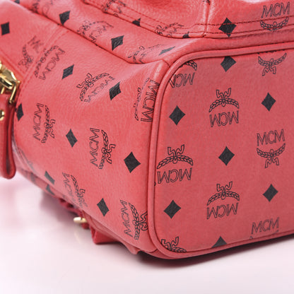 MCM Visetos Small Sprinkle Stud Stark Backpack Corail 8 of 10