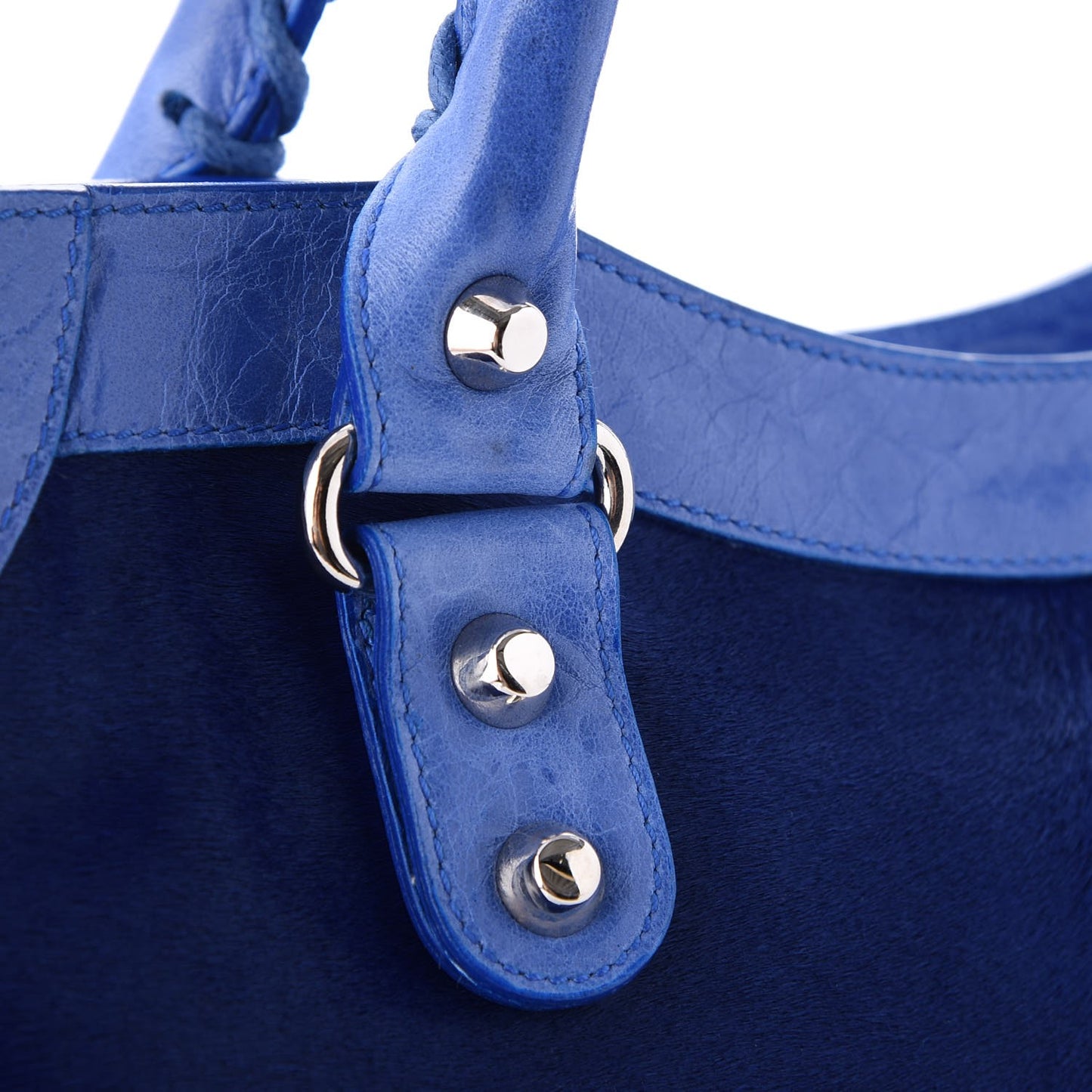 Chevre Pony Hair Classic Hardware City Bleuet