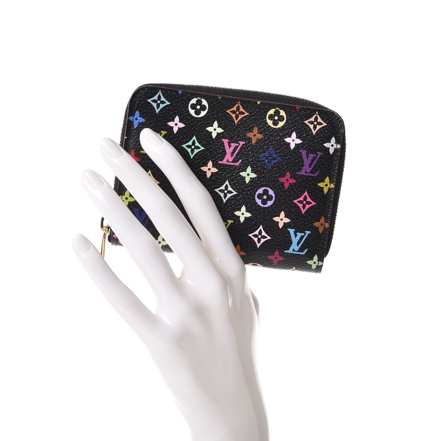 Monogram Multicolor Zippy Coin Purse Black Grenade