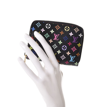 Louis Vuitton Monogram Multicolor Zippy Coin Purse Black Grenade 2 of 8