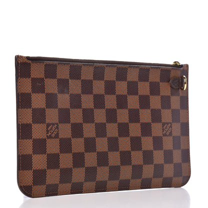 Louis Vuitton Damier Ebene Neverfull MM GM Pochette 3 of 9