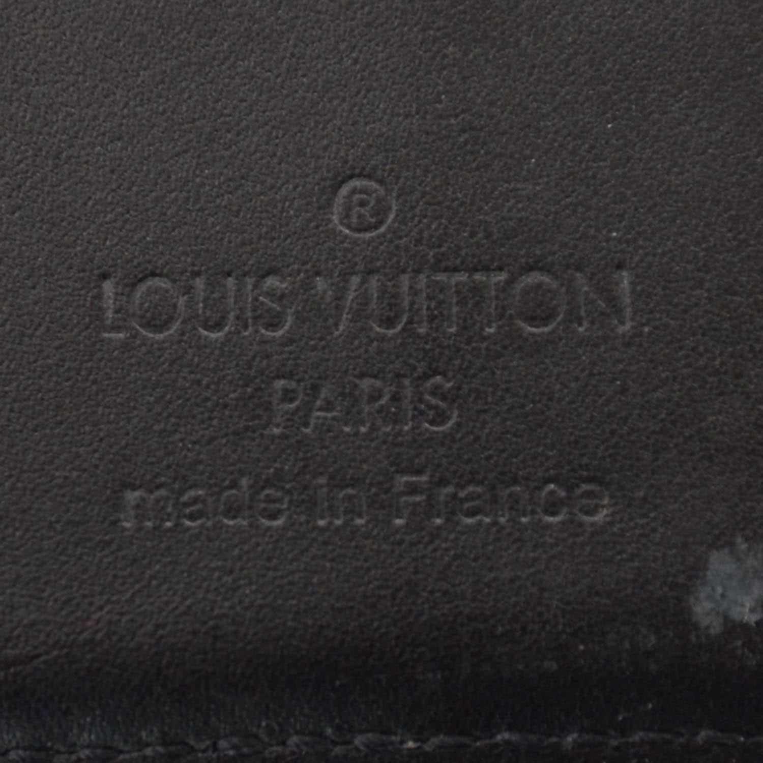Louis Vuitton Nomade Leather Pocket Organizer Card Holder Black 6 of 8