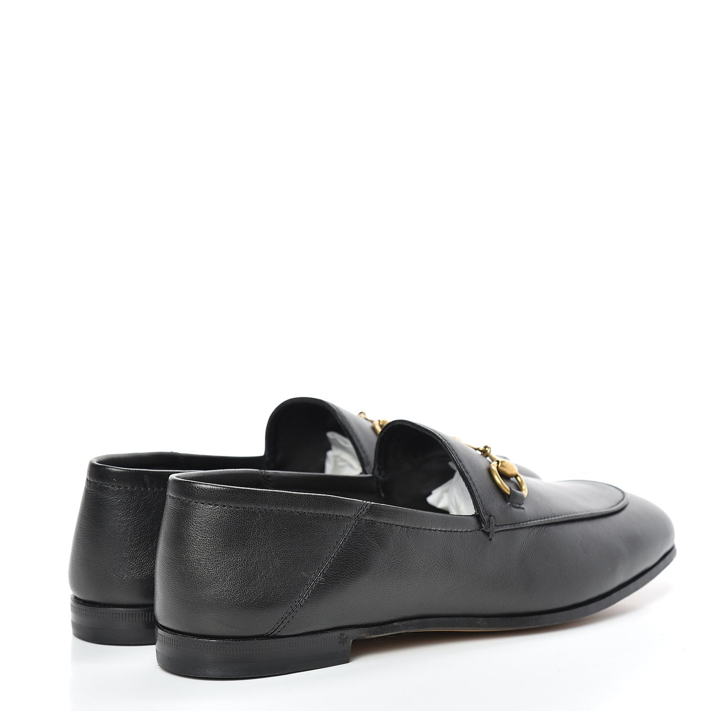 Lambskin Womens Brixton Horsebit Loafers 37.5 Black