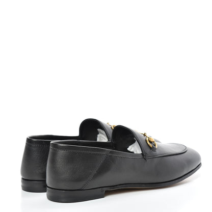 Gucci Lambskin Womens Brixton Horsebit Loafers 37.5 Black 4 of 9