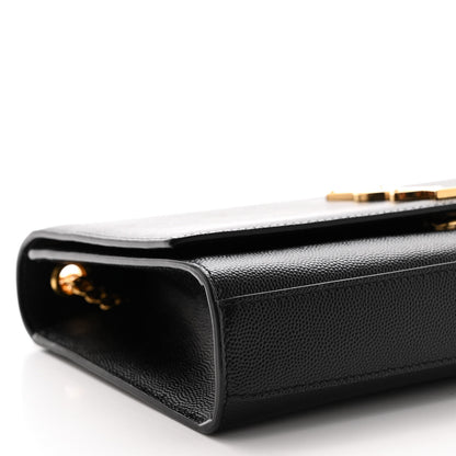 Saint Laurent SAINT LAURENT Grain De Poudre Medium Classic Monogram Kate Satchel Black 7 of 8