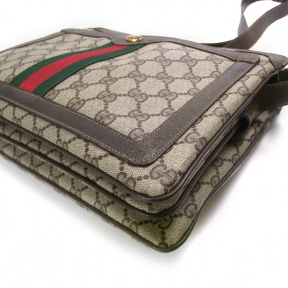 Gucci Monogram Web Shoulder Bag Brown 5 of 10