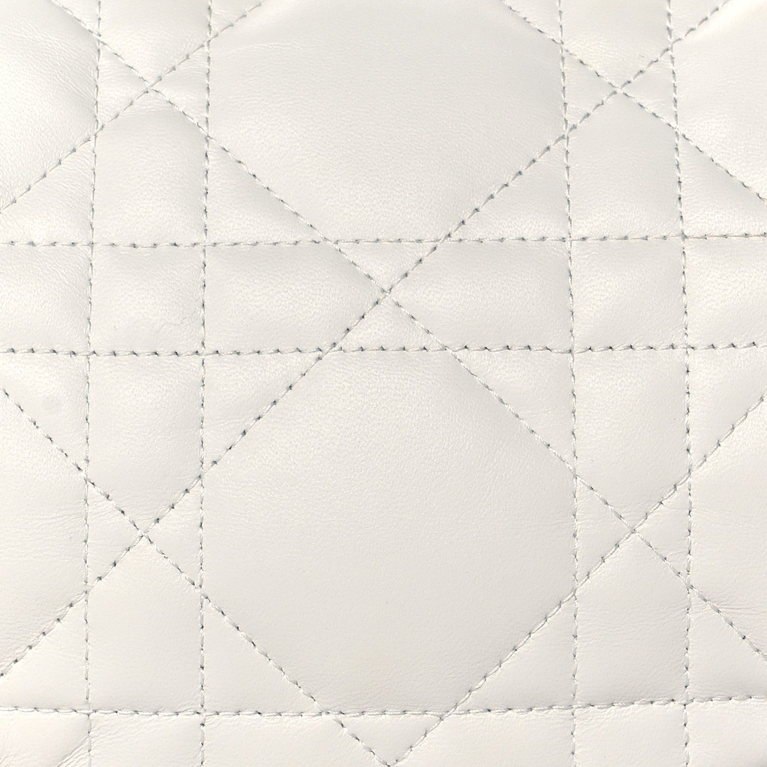 Christian Dior Lambskin Cannage Small Dior Vibe Hobo Bag White 6 of 8