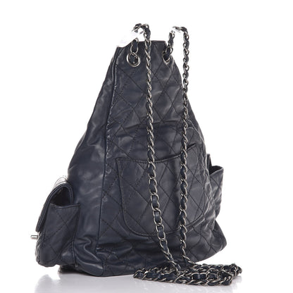 Chanel Calfskin Large Backpack Is Back Navy 3 of 7
