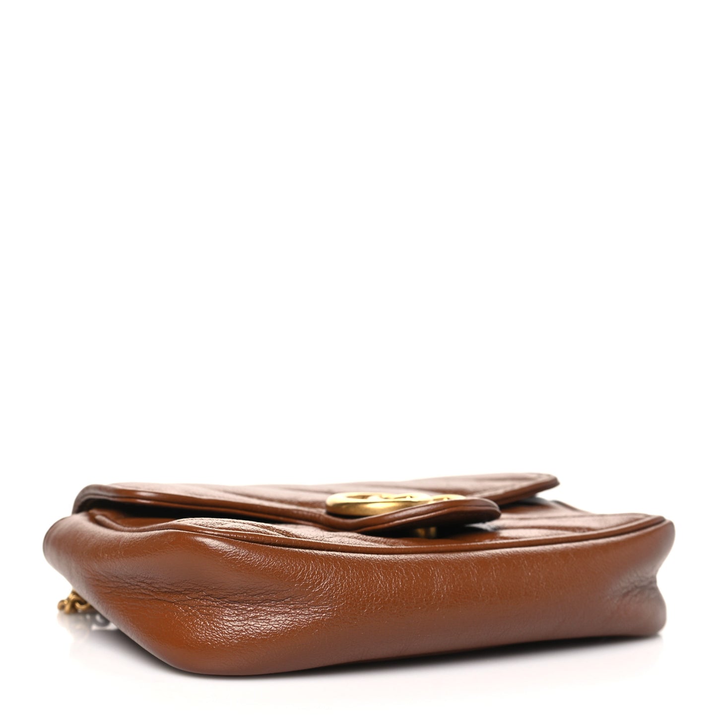 Azalea Calfskin Matelasse Diagonal Super Mini GG Marmont Shoulder Bag Cuir