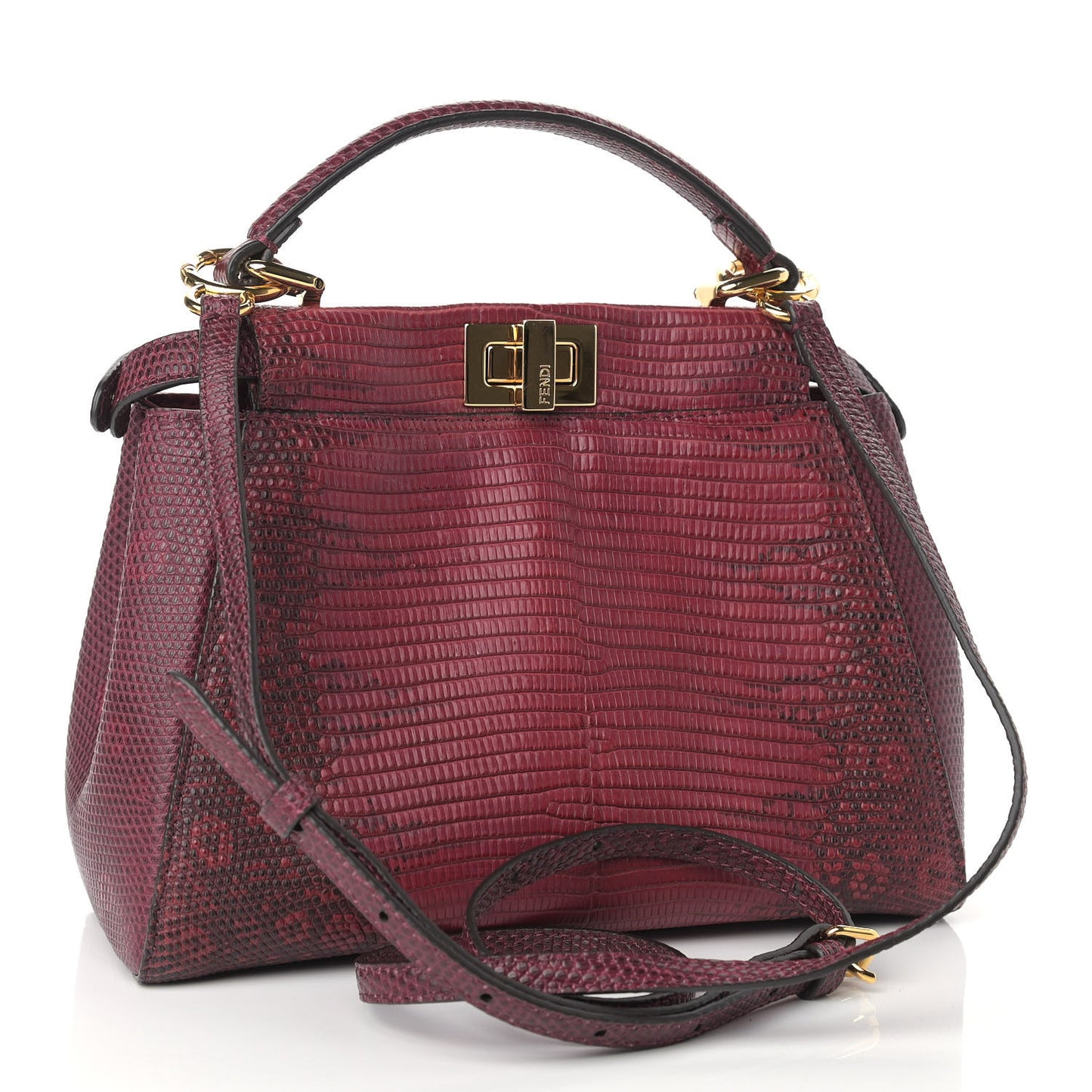 Lizard Togo Shiny Nappa Mini Peekaboo Iconic Satchel Barolo