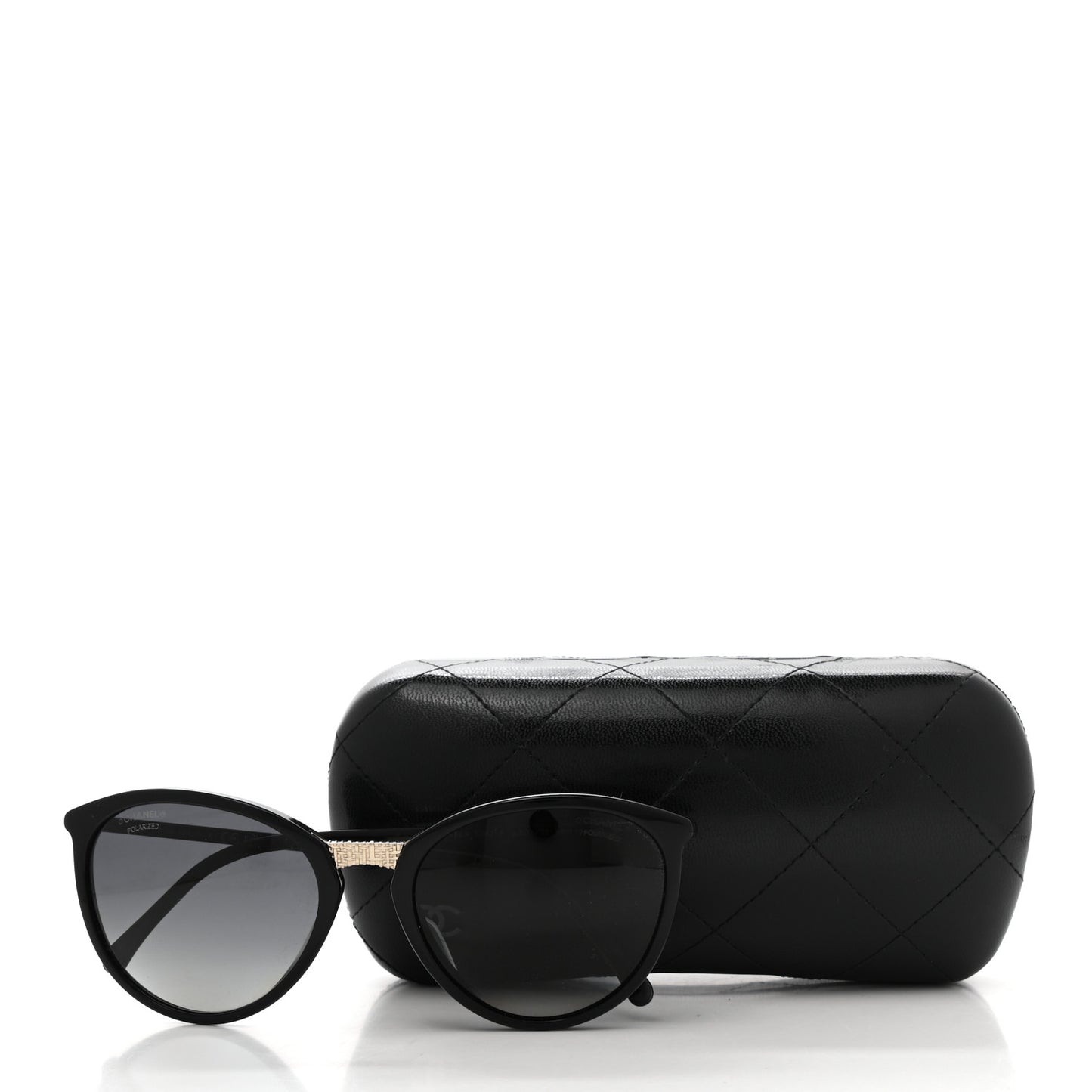 Acetate Polarized Butterfly Winter Sunglasses 5382-A Black