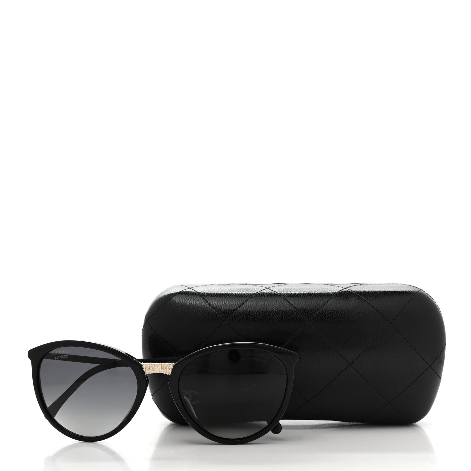 Chanel Acetate Polarized Butterfly Winter Sunglasses 5382-A Black 8 of 8