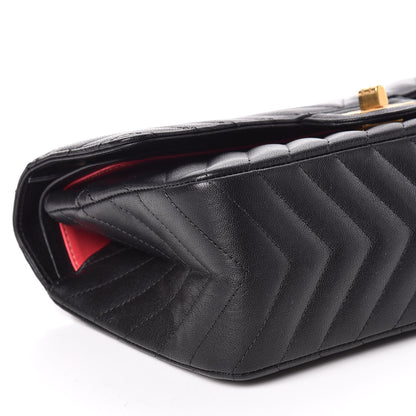 Chanel Sheepskin Chevron Quilted 2.55 Reissue 225 Flap Black 8 of 10