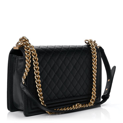 Chanel Caviar Quilted New Medium Boy Flap Black 3 of 12