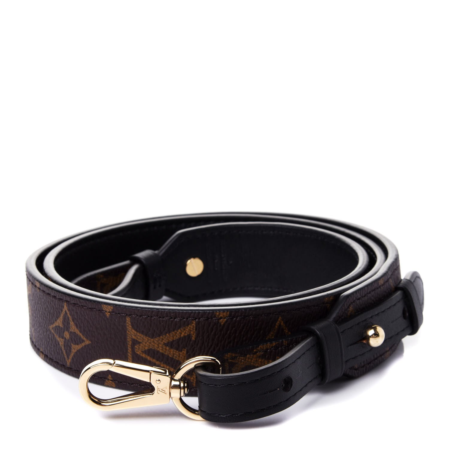 Louis Vuitton Monogram Bandouliere Shoulder Strap XL Black 1 of 4