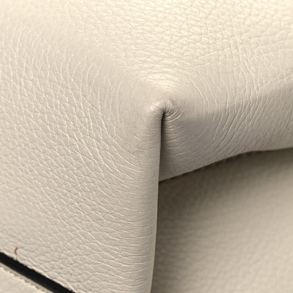 Valentino Garavani Pebbled Calfskin VRing Tote Bag Light Ivory 9 of 14