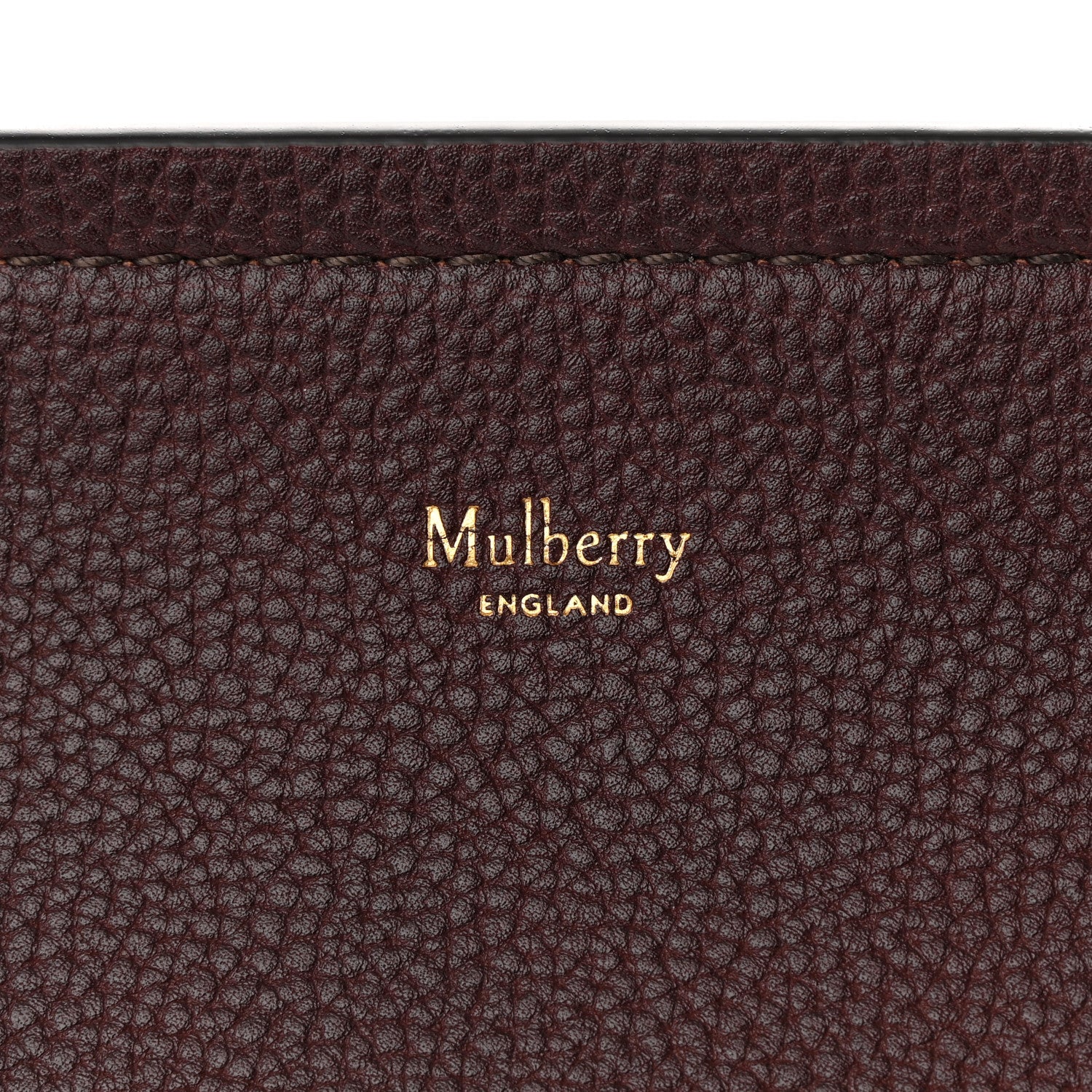 Mulberry Natural Grain Leather Amberley Satchel Oxblood 6 of 10