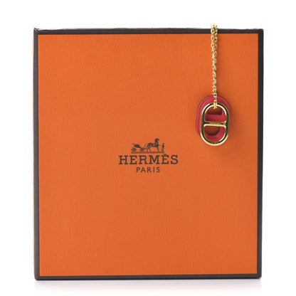 Hermes Swift O'Maillon Pendant Necklace Rose Mexico 6 of 6