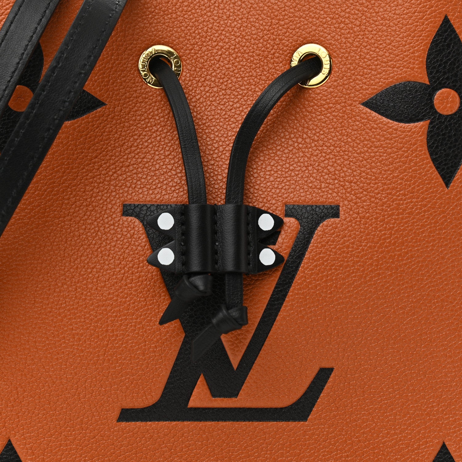 Louis Vuitton Empreinte Monogram Giant Crafty Neonoe MM Caramel Black 10 of 12