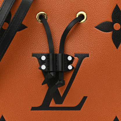 Louis Vuitton Empreinte Monogram Giant Crafty Neonoe MM Caramel Black 10 of 12