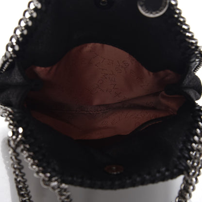 Stella McCartney Shaggy Deer Crystal Stones Heart Tiny Falabella Tote Black 5 of 8